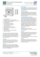 Legrand tynetec ZXT832 Quick Start Manual