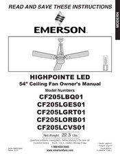 Emerson CF205LBQ01 Owner's Manual