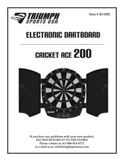 Triumph Sports USA CRICKET ACE 200 Mounting Instructions