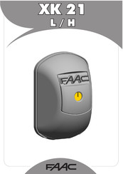FAAC XK 21 L Quick Start Manual