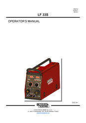 Lincoln Electric LF 33S Operator's Manual