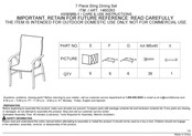 Costco 1460263 Assembly / Care & Use Instructions