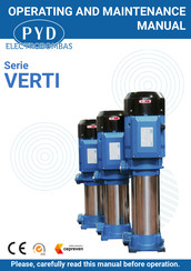 Pyd Electrobombas VERTI Operator's Manual