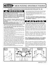 Memphis Shades MEM-8981 Mounting Instructions