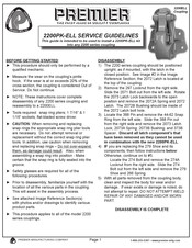 Premier 2200PK-ELL Service Manuallines