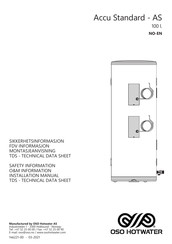 Oso Hotwater AS 100 Installation Manual