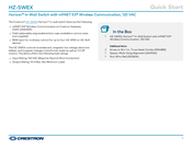 Crestron Horizon HZ-SWEX Quick Start Manual