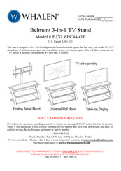 Whalen BJXLZEC44-GB Assembly Instructions Manual