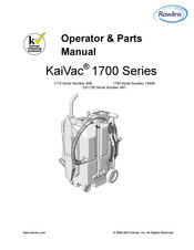 Rawlins KaiVac 2150 Operator's & Parts Manual