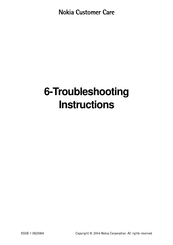 Nokia RH-60 Troubleshooting Instructions