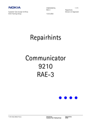 Nokia RAE-3 Series Repair Hints