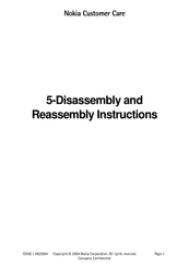 Nokia RH-60 Disassembly And Reassembly Instructions