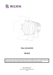 PR Lighting XPar 1514 ZOOM User Manual
