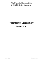 Nokia NHM-8NX Series Assembly & Disassembly Instructions