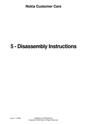 Nokia RM-127 Disassembly Instructions Manual