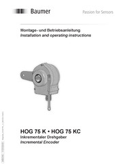 Baum HOG 75 KC Installation And Operating Instructions Manual