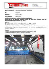 Taubenreuther Muli-Rack Manual