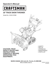 Craftsman C459-527860 Operator's Manual