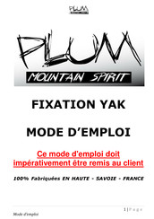 Plum Mountain Spirit Yak User Manual