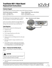 KVH Industries TracVision HD11 Replacement Instructions