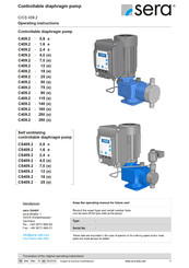 Sera C 409.2 Series Operating Instructions Manual