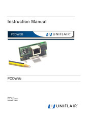 Uniflair PCOWeb Instruction Manual