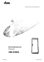 FAURE FBA 6160A Instruction Booklet