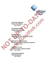 Elster Instromet RABO G16-G250 Instruction Manual