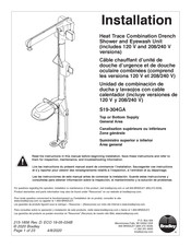 Bradley S19-304GA Installation Manual