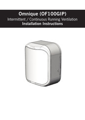 Zehnder Rittling Omnique OF100GIP Installation Instructions Manual