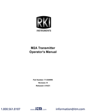 Rki Instruments M2A Operator's Manual