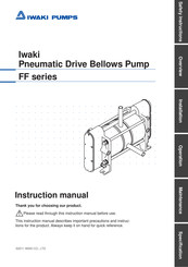 IWAKI PUMPS FF-10B Instruction Manual