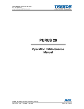 Idex TREBOR Purus 20 Manual
