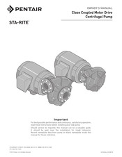 Pentair STA-RITE Owner's Manual