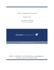 Sensoray 3101 Hardware Manual