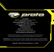 Proto REFLEX RAIL Owner's Manual