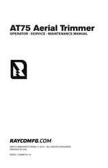 Rayco AT75 Operator, Service, Maintenance Manual