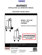 Barnes SE Series Installation And Operation Manual