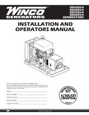 Winco DR450V4 Installation And Operator's Manual