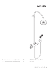 Axor Citterio Showerpipe 180 1jet 39671009 Instructions For Use Manual