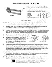 Roper Whitney 416 Instructions Manual