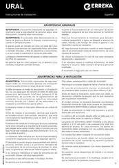 Erreka URCM92180M Manual