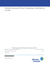 Johnson Controls TL-MAP1810-OPE Installation Manual