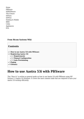 Bicom Systems Aastra 53i Manual