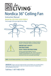 for Living 52-9341-0 Instruction Manual