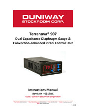 DUNIWAY Stockroom Terranova 907 Instruction Manual