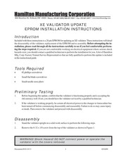 Hamilton Manufacturing Corporation XE Update Manual