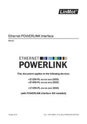 LinMot E1250-PL Series Manual