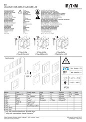 Eaton xComfort CTAA-02/04 Assembly Instructions
