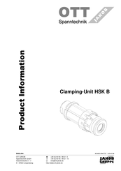 jakob OTT HSK B Product Information